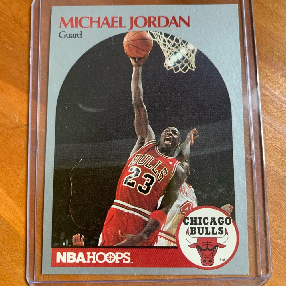 Michael Jordan 1990 nba hoops card perfect condition